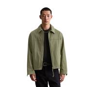 Outdoorjacke MARC O'POLO DENIM "mit Cord-Kragen", Herren, Gr. M, desert sage, Obermaterial: 98% Baumwolle, 2% Elasthan; Futter: 100% Polyester, unifarben, relaxed fit, Manschette, Jacken Outdoorjacke