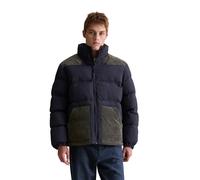 Outdoorjacke MARC O'POLO DENIM "mit kontrastfarbenen Cord-Einsätzen", Herren, Gr. XL, blau depths, Obermaterial: 100% Polyamid, unifarben, regular fit, elastischer Bund, Jacken Outdoorjacke (58340300-