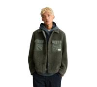 Outdoorjacke MARC O'POLO DENIM "mit weichem Fleecefutter", Herren, Gr. XL, grün jasper, Obermaterial: 100% Polyester. Futter: 100% Polyamid, unifarben, regular fit, normaler Saum, Jacken Outdoorjacke