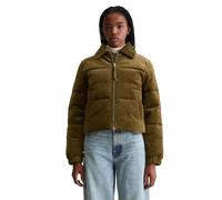 Outdoorjacke MARC O'POLO DENIM "mit weicher Wattierung", Damen, Gr. L, fir grün, Obermaterial: 98% Baumwolle, 2% Elasthan, unifarben, regular fit, Rippbündchen, Jacken Outdoorjacke (88394148-L) fir gr