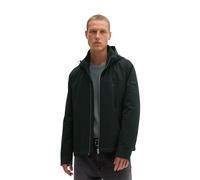 Outdoorjacke MARC O'POLO "mit abnehmbarer Kapuze", Herren, Gr. L, schwarz, Obermaterial: 47% Polyester, 42% Baumwolle, 11% Polyamid, unifarben, regular fit, Manschette, Jacken Outdoorjacke (72411957-L