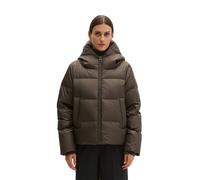 Marc O'Polo Regular Fit Daunenjacke mit Label-Patch in Oliv, Größe 34