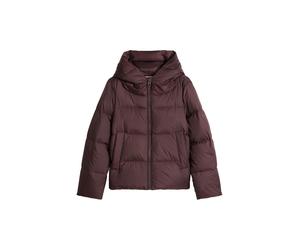 Outdoorjacke MARC O'POLO "mit wasserabweisender Oberfläche", Damen, Gr. 38, lila (schwarz cherry), Obermaterial: 100% Polyester. Füllung: 70% Daune, 30% Feder. Futter: 100% Polyester, unifarben, regul