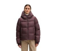 Outdoorjacke MARC O'POLO "mit wasserabweisender Oberfläche", Damen, Gr. 40, lila (schwarz cherry), Obermaterial: 100% Polyester. Füllung: 70% Daune, 30% Feder. Futter: 100% Polyester, unifarben, regul