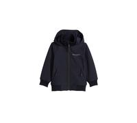 Outdoorjacke MARC O'POLO "mit weicher Fleece-Innenseite", Jungen, Gr. 104/110, blau (schwarz navy), Obermaterial: 100% Polyester, unifarben, regular fit, Rippbündchen, Jacken Outdoorjacke (57754315-10