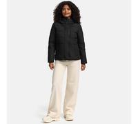 MARIKOO Damen Winterjacke (XS-3XL) - Steppjacke, Schlaufen auf der Innenseite, geringes Eigengewicht, Warme Jacke Frauen - N019 (M, Schwarz)