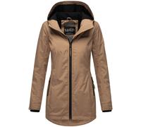 Outdoorjacke MARIKOO "Honigbeere", Damen, Gr. XS (34), grau (taupe), Obermaterial: 100% Polyester; Futter: 95% Viskose, 5% Elasthan; Wattierung: 100% Polyester; Ärmelfutter: 100% Polyester, Jacken Out
