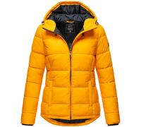 Outdoorjacke MARIKOO "Leandraa", Damen, Gr. 36, gelb, Obermaterial: 100% Nylon; Innenseite: 100% Polyester; Futter: 100% Polyester; Ärmelfutter: 100% Polyester, Jacken Outdoorjacke, mit Kapuze (473347