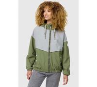 Outdoorjacke MARIKOO "Liubkaa", Damen, Gr. M, grün (dusty olive), Obermaterial: 100% Polyester; Innenseite: 65% Polyester, 35% Baumwolle; Futter: 100% Polyester, elastischer Bund mit innenliegendem Gu