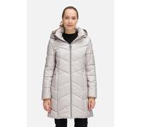Outdoorjacke BETTY BARCLAY "Damen mit abnehmbarer Kapuze", Damen, Gr. 38, silber (silber cloud), Obermaterial: 88% Polyester, 12% Polyamid; Futter: 100% Polyester; Füllung: 100% Polyester, tailliert, 