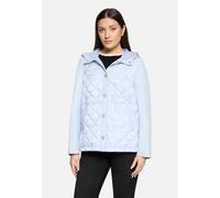 Wolljacke BETTY BARCLAY "Damen mit Kapuze", Damen, Gr. 40, ether blau melange, Obermaterial: 100% Polyester; Besatz: 100% Polyamid; Füllung: 100% Polyester, gerade, Jacken (91591349-40) ether blau mel