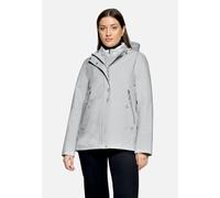Outdoorjacke BETTY BARCLAY "Damen mit Kapuze", Damen, Gr. 40, glacier weiß, Obermaterial: 100% Polyester; Besatz: 100% Polyamid; Futter: 100% Polyester; Füllung: 100% Polyester, A-Linie, Jacken Outdoo