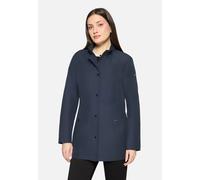 Outdoorjacke BETTY BARCLAY "Damen mit Stehkragen", Gr. 38, dunkelblau, Obermaterial: 52% Polyester, 48% Baumwolle; Futter: 100% Polyester, tailliert, Jacken Outdoorjacke (87363823-38) dunkelblau