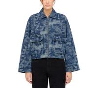 Outdoorjacke MUSTANG "Damen Style Elba Denim", Damen, Gr. L, dunkelblau, Web, 100% Baumwolle, meliert, regular fit, Jacken Outdoorjacke (45156663-L)