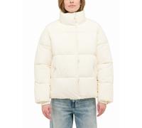 Outdoorjacke MUSTANG "Damen Style Gillian", Damen, Gr. M, sanftes weiß, Popeline, 100% Polyester, unifarben, relaxed fit, Jacken Outdoorjacke (25863463-M) sanftes weiß