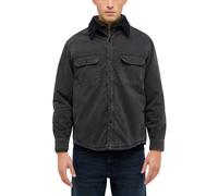 Outdoorjacke MUSTANG "Herren Style Branson Shirt Jacket", Herren, Gr. L, schwarz, Denim/Jeans, 100% Baumwolle, weit, Jacken Outdoorjacke (42853629-L) schwarz
