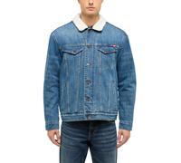 Outdoorjacke MUSTANG "Herren Style Dallas Shearling Jacket", Herren, Gr. XXL, blau mittel, 100% Baumwolle, unifarben, regular fit, Jacken Outdoorjacke (73974526-XXL)