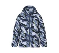 Outdoorjacke NAME IT "NKMMAX JACKET PA AOP NOOS", Kinder, Gr. 164, blau (oceana aop:1 graphic elements), Web, Obermaterial: 100% Polyester, bedruckt, regular fit normal, elastischer Bund, Jacken Outdo