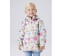 Outdoorjacke NAME IT "NMFMAXI JACKET LI AOP NOOS", Mädchen, Gr. 104, birch, Web, Obermaterial: 100% Polyester, bedruckt, Po-bedeckend, elastischer Bund, Jacken Outdoorjacke (87393854-104) birch