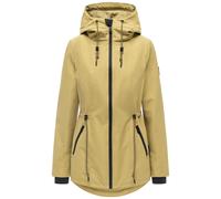 Outdoorjacke NAVAHOO "Blumentanz 14", Damen, Gr. S (36), beige (urban khaki), Obermaterial: 100% Polyester. Innenfutter: 100% Polyester. Ärmelfutter: 100% Polyester, tailliert hüftbedeckend, hoch gesc
