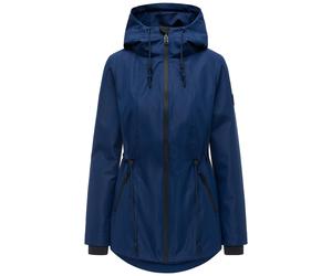 Outdoorjacke NAVAHOO "Blumentanz 14", Damen, Gr. S (36), blau (navy), Obermaterial: 100% Polyester. Innenfutter: 100% Polyester. Ärmelfutter: 100% Polyester, tailliert hüftbedeckend, hoch geschlossene