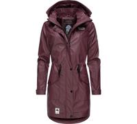 Navahoo Damen wasserdichter gefütterter Regenmantel Deike Wine Gr. S