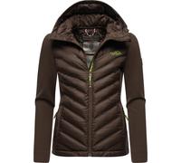 Outdoorjacke NAVAHOO "Nimm Mich Mit", Damen, Gr. S (36), braun (dunkelbraun), Obermaterial: 100% Polyester; Obermaterial Ärmel: 68% Viskose, 27% Polyamid, 5% Elasthan; Futter: 100% Polyester; Wattieru