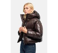 Outdoorjacke NAVAHOO "Polar-Unit 14", Damen, Gr. M (38), braun (choco), Obermaterial: 100% Nylon. Innenfutter: 100% Polyester. Ärmelfutter: 100% Polyester. Wattierung: 100% Polyester, gerade hüftlang,
