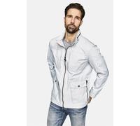 Outdoorjacke NEW CANADIAN, Herren, Gr. 62, silber (silberfarben), 100% Polyamid, unifarben, normal, hoch geschlossener Ausschnitt, Jacken Outdoorjacke, mit Tunnelzug (41151455-62) silberfarben