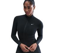 Outdoorjacke NIKE "W NK ONE DF FZ FITTED JKT", Damen, Gr. L, schwarz, weiß, Web, Obermaterial: 80% Polyester, 20% Elasthan, normal, Jacken Outdoorjacke, atmungsaktives Material, wasserabweisend, winda