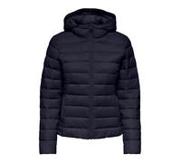 Outdoorjacke ONLY "ONLABBIE QUILTED HOOD JACKET OTW ZL", Damen, Gr. XS, blau (night sky), Web, Obermaterial: 100% Polyamid, unifarben, regular fit, Jacken Outdoorjacke (14220458-XS) night sky