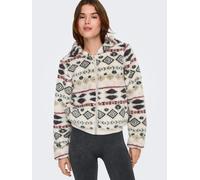 Outdoorjacke ONLY "ONLANNA CONTACT AOP HOOD JACKET OTW CS", Damen, Gr. XL, pumice stone aop:aztec balsam grün, Web, Obermaterial: 100% Polyester, bedruckt, regular fit normal, Jacken Outdoorjacke (754