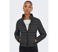 Outdoorjacke ONLY "ONLTAHIA LW QUILTED JACKET OTW NOOS", Damen, Gr. M, schwarz, Web, Obermaterial: 100% Nylon, unifarben, regular fit kurz, eingefasste Kante, Jacken Outdoorjacke (76914563-M) schwarz