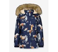 Outdoorjacke Pferde mit Kapuze Mädchen SALT AND PEPPER blau Gr. 110