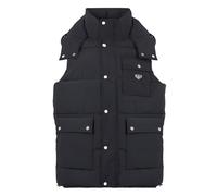 Outdoorjacke PHILIPP PLEIN "Nylon Puffer Vest Gothic Plein", Jungen, Gr. 3XL, 02, schwarz, Obermaterial: 100% Polyester; Futter: 100% Polyester; Füllung: 100% Polyester, Jacken Outdoorjacke (45629535-