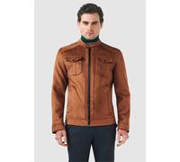 Outdoorjacke PIERRE CARDIN, Damen, Gr. L, braun, 100% Polyurethan, unifarben, normal, hoch geschlossener Ausschnitt, Jacken Outdoorjacke, Mit schönen Ziernähten (16942728-L) braun