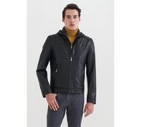 Outdoorjacke PIERRE CARDIN, Herren, Gr. L, schwarz, 100% Polyester, unifarben, normal, ohne Ausschnitt, Jacken Outdoorjacke, aus Kunstleder (86206550-L) schwarz