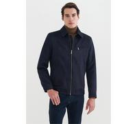 Outdoorjacke PIERRE CARDIN, Herren, Gr. M, blau (dunkelblau), 100% Polyester, unifarben, normal, ohne Ausschnitt, Jacken Outdoorjacke, in tollem Leder-Look (73364310-M) dunkelblau