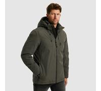 Outdoorjacke PME LEGEND "Semi long jacket STEARPACKER Ottoman", Herren, Gr. 3XL, grau (beluga), Web, Obermaterial: 100% Polyester, unifarben, regular fit normal, ohne Ausschnitt, elastischer Bund, Jac