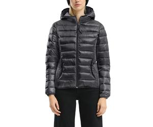 Outdoorjacke QS, Damen, Gr. XL, grau (anthrazit), Steppware, Obermaterial: 100% Polyester. Futter: 100% Polyester, unifarben, regular fit taillenbedeckt, elastischer Bund, Jacken Outdoorjacke, mit Kap
