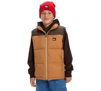 Outdoorjacke QUIKSILVER "Cold Days Sleeveless", Jungen, Gr. 14, chocolate braun, 100% Nylon, Jacken Outdoorjacke (12594055-14) chocolate braun