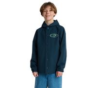 Outdoorjacke QUIKSILVER "Rain Cloud", Jungen, Gr. 8, blau (schwarz navy), Obermaterial: 65% Walkfrottier, 35% Nylon;, Jacken Outdoorjacke (81453004-8) schwarz navy