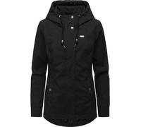 Outdoorjacke RAGWEAR "Alvena Summer YOUMODO", Damen, Gr. S (36), schwarz, Obermaterial: 100% Polyester; Innenfutter: 100% Polyester, figurumspielend hüftbedeckend, hoch geschlossener Ausschnitt, abges