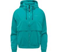 Outdoorjacke RAGWEAR "Anndra", Damen, Gr. M (38), grün (petrol), Obermaterial: 100% Polyester. Innenfutter: 100% Polyester, lässig geschnitten hüftlang, hoch geschlossener Ausschnitt, Ärmel ohne Ärmel