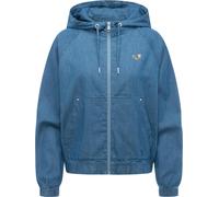Outdoorjacke RAGWEAR "Anndra Denim", Gr. M (38), blau, Obermaterial: 100% Polyester. Innenfutter: 100% Polyester, lässig geschnitten hüftbedeckend, hoch geschlossener Ausschnitt, Ärmel ohne Ärmelschli