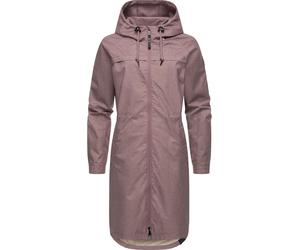 Outdoorjacke RAGWEAR "Belinka", Damen, Gr. L (40), lila (mauve), Obermaterial: 100% Polyester; Innenfutter: 100% Polyester, Basic, gerade knieumspielend, mit Knöpfen normaler Saum mit Druckknöpfen, Ja