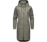 Outdoorjacke RAGWEAR "Belinka", Damen, Gr. S (36), grün (helloliv), Obermaterial: 100% Polyester; Innenfutter: 100% Polyester, Basic, gerade knieumspielend, mit Knöpfen normaler Saum mit Druckknöpfen,