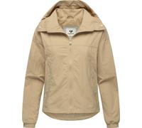 Outdoorjacke RAGWEAR "Cerys", Damen, Gr. S (36), beige (sand), Obermaterial: 100% Nylon; Innenfutter: 100% Polyester, oversize hüftlang, hoch geschlossener Ausschnitt, Ärmel ohne Ärmelschlitz elastisc
