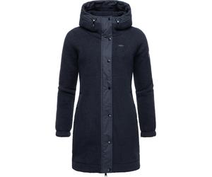 Outdoorjacke RAGWEAR "Cousy", Damen, Gr. XXXL(46), blau (dunkelblau), Obermaterial: 100% Polyester; Innenfutter: 100% Polyester, figurumspielend ca. Mitte Oberschenkel, hoch geschlossener Ausschnitt,