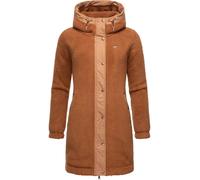 Outdoorjacke RAGWEAR "Cousy", Damen, Gr. XXXL(46), braun, Obermaterial: 100% Polyester; Innenfutter: 100% Polyester, figurumspielend ca. Mitte Oberschenkel, hoch geschlossener Ausschnitt, Ärmel ohne Ä